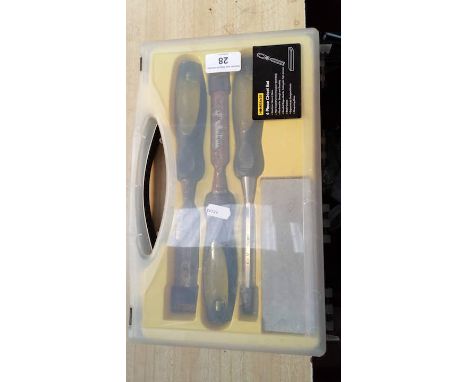 A Homebase 4 piece chisel set 