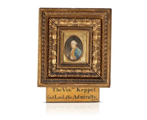 Samuel Shelley (1750-1808?), a portrait miniature of Viscount Augustus Keppel 1st Viscount Keppel (1725-1786) in an officers 
