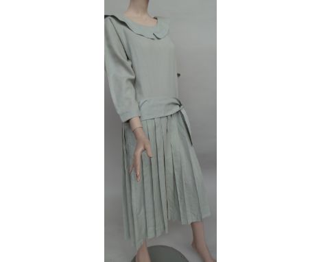 A lot of vintage clothing - some made for stage. Two maxi skirts one black one green. Two 1930's style dresses in size 16. A 
