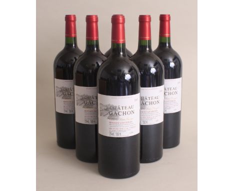 2008 Chateau Gachon, Montagne Saint Emilion (6 magnums). This lot will attract Vat at the standard rate on the hammer price.