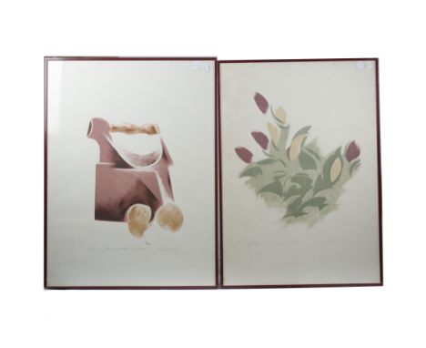 A print of aubergines together with two others by the same artists, all bearing a signature and indications of a limited run 
