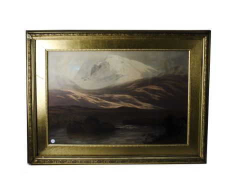 Alfred Pizzey Newton (1830-1883) watercolour on paper mounted on board, Ben Nevis', signed and indistinctly dated 'Alfred New