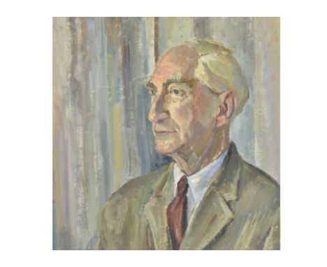 Ronald Way (20th Century) oil on board,  Portrait of a Man', signed 'Ronald Way' (lower left), 45 cm x 35 cm, framed 