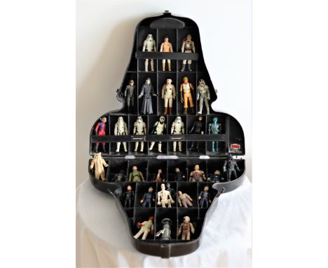 A collection of 32 Star War figures, Kenner, 1980s, Hong Kong with Darth Vader Kenner collectors case : Imperial Storm Troope