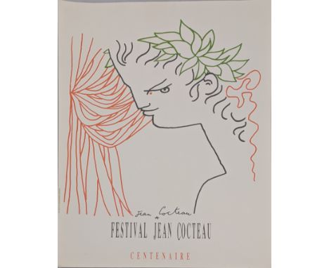 Jean Cocteau (French, 1889-1963), Festival Centenaire, original lithograph poster, unframed H.56cm W.38.5cm