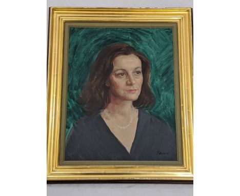 Theodore Ramos (Spanish, 1928-2018), Portrait of a Lady oil on canvas, signed lower right, H.46 cm W.36 ARR