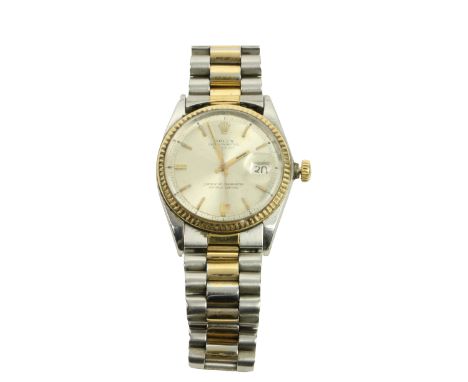 A Rolex Oyster Perpetual Datejust Official Certified Superlative Chronometer Gentleman's Wrist Watch, the oyster shell face w