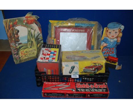 A quantity of boxed Toys including Magic Etch a Sketch Screen, Junior Cooker model 221, Sketch-a-Graph, two boxed Corgi toys 