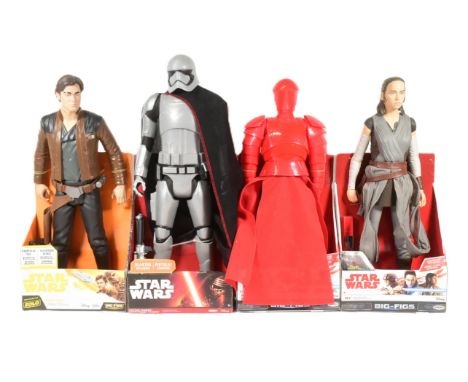 Star Wars - Jakks Pacific - x4 large 18" scale action figures - Han Solo, Rey, Praetorian Guard, and Captain Phasma. All fact
