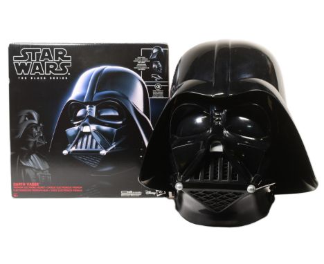 Star Wars - Black Series - Hasbro made Black Series Darth Vader 'Premium Electronic Helmet' 1/1 scale prop replica helmet. Ho