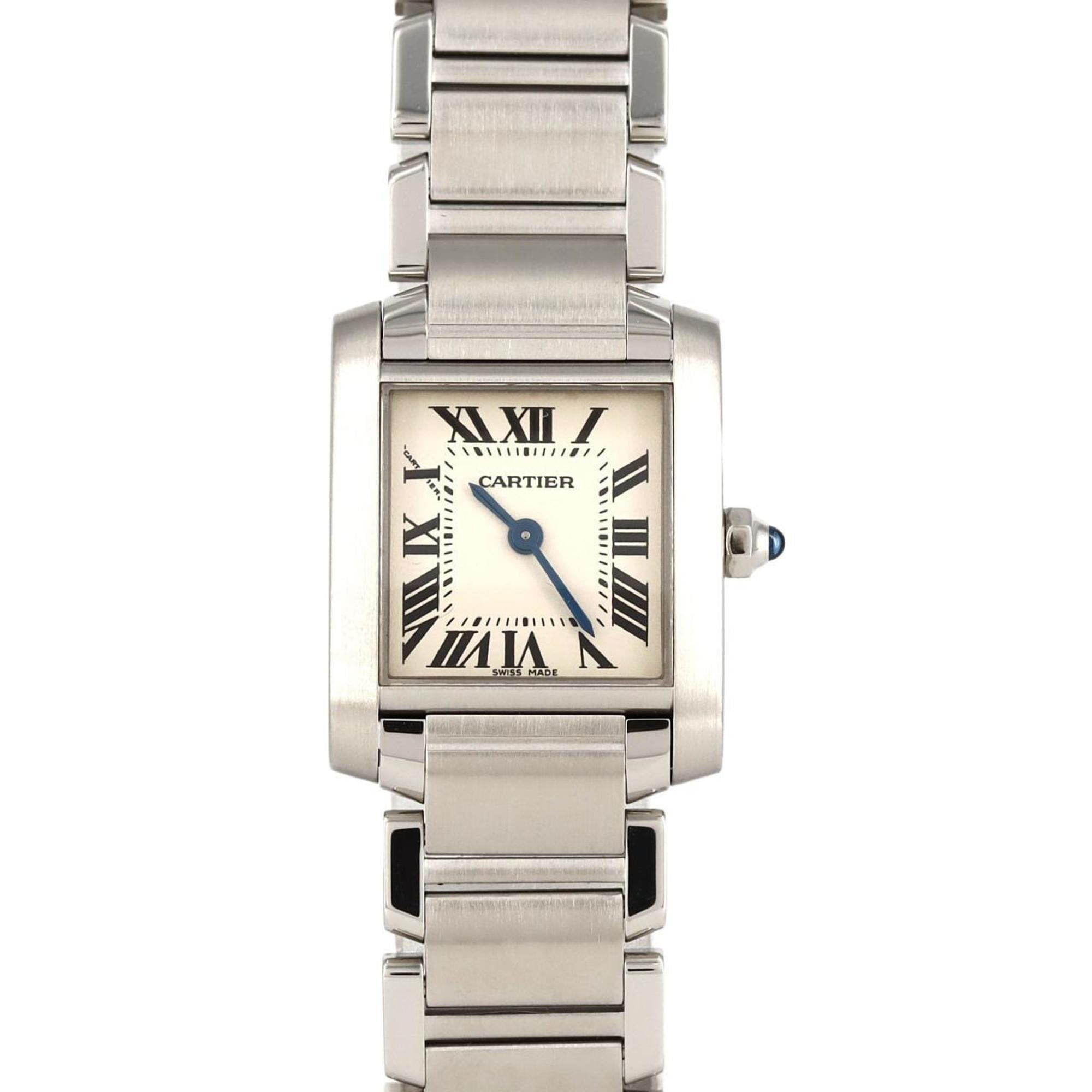 Cartier Tank Francaise SM W51008Q3 SS Wristwatch Quartz