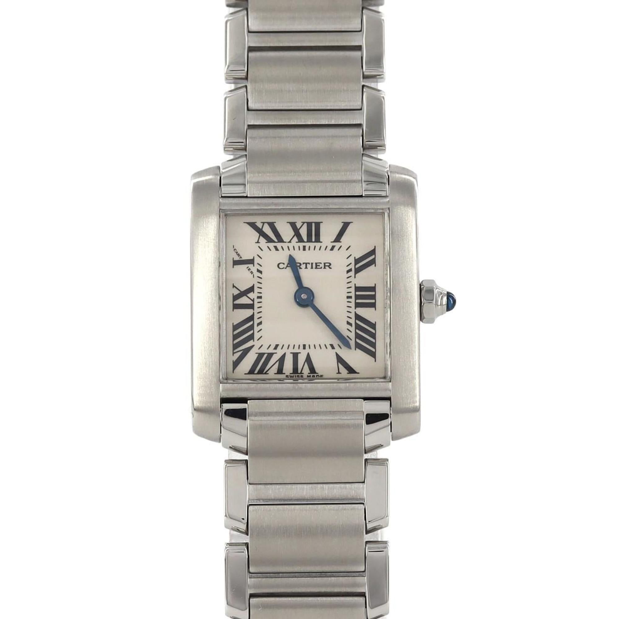 Cartier Tank Francaise SM W51008Q3 SS Wristwatch Quartz