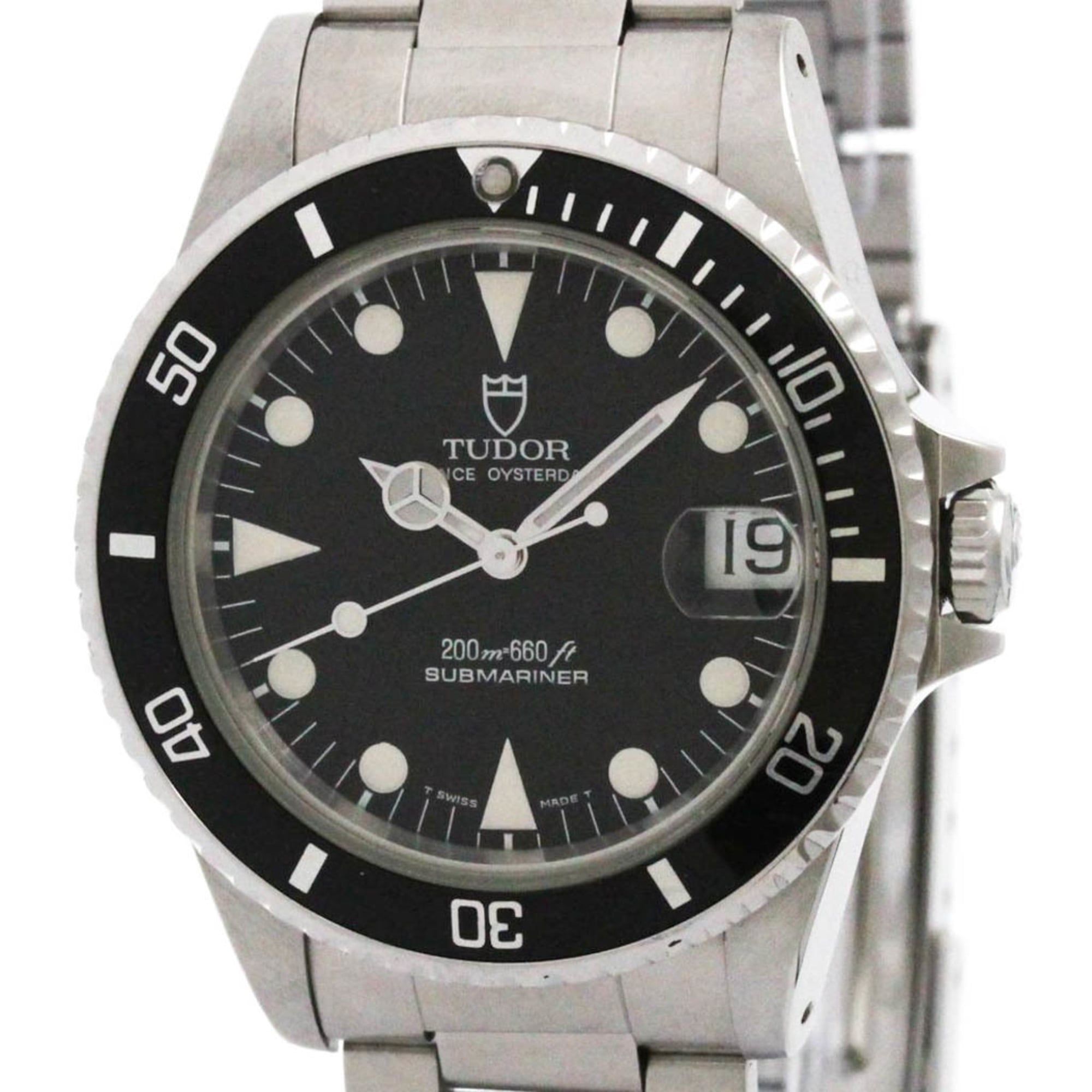 TUDOR Rolex Prince Oyster Date Submariner Steel Watch 75090 Polished