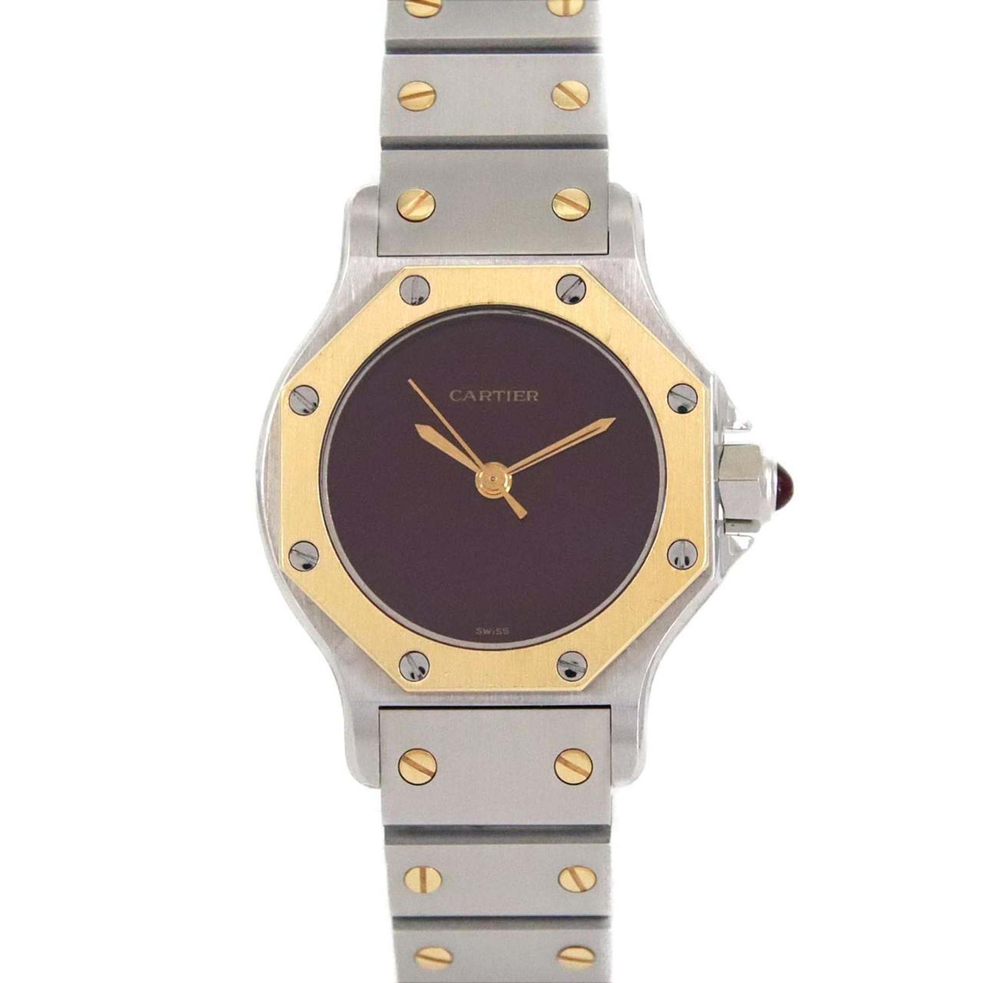 Cartier Santos Octagon SM YG Combination SSxYG Automatic Watch