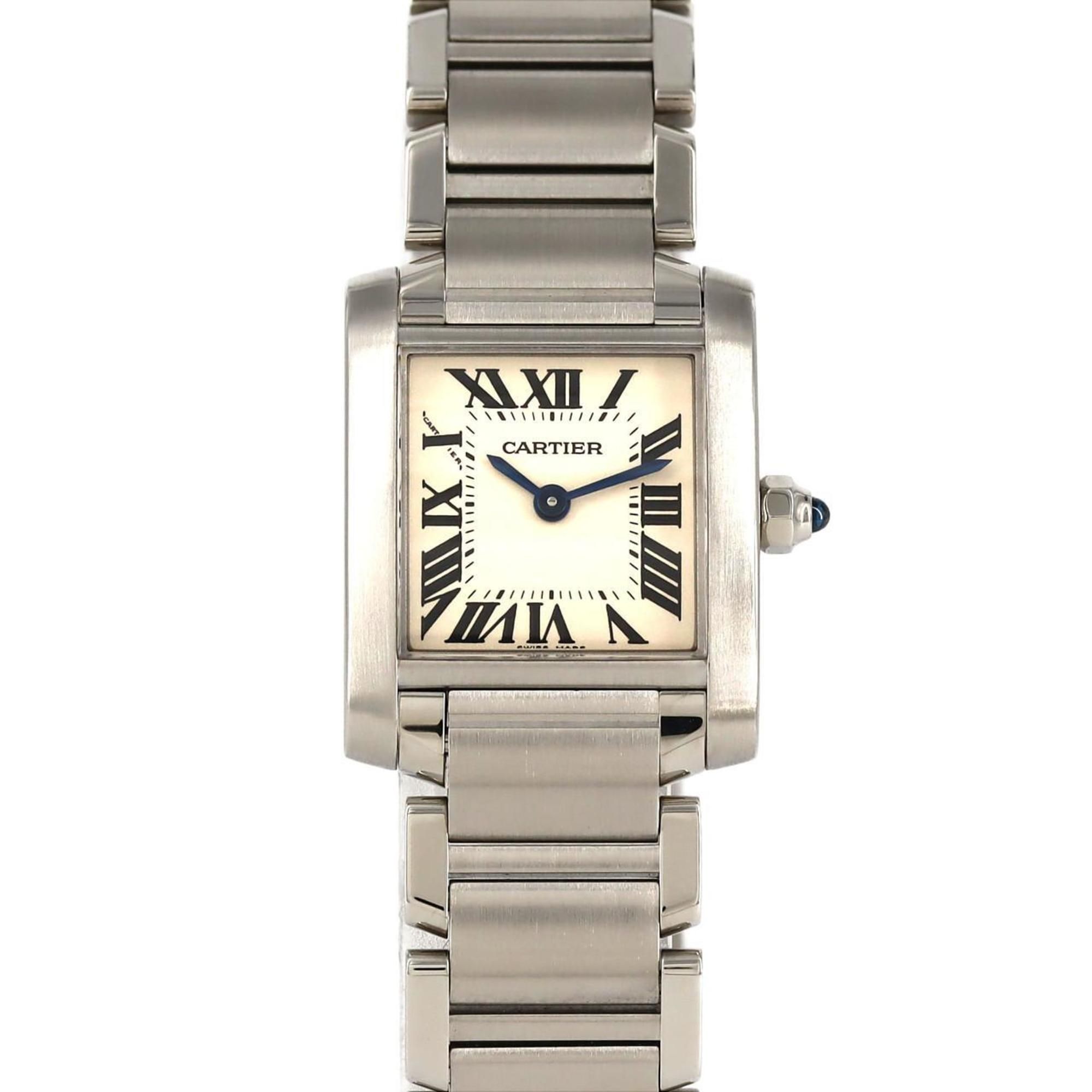 Cartier Tank Francaise SM W51008Q3 SS Wristwatch Quartz