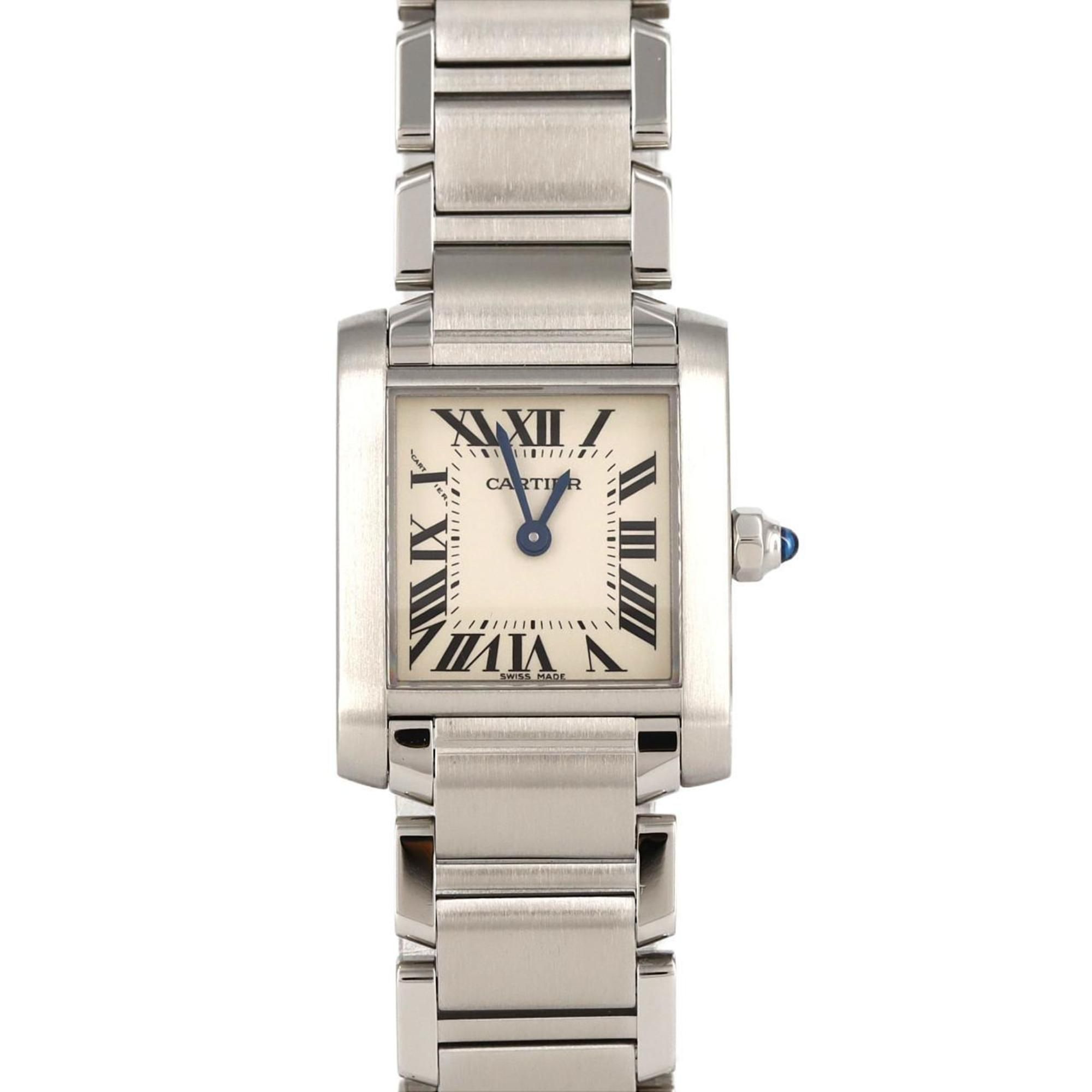 Cartier Tank Francaise SM W51008Q3 SS Wristwatch Quartz