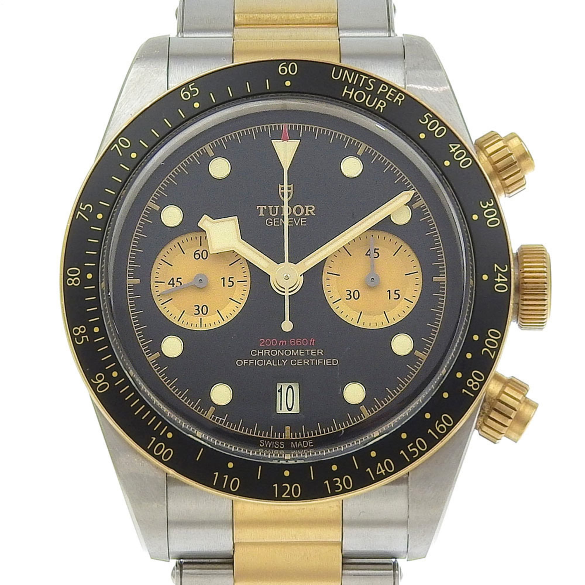 Tudor Black Bay Chronograph Watch, Caliber MT5813 79363N, Stainless Steel and 18K Yellow Gold, Autom