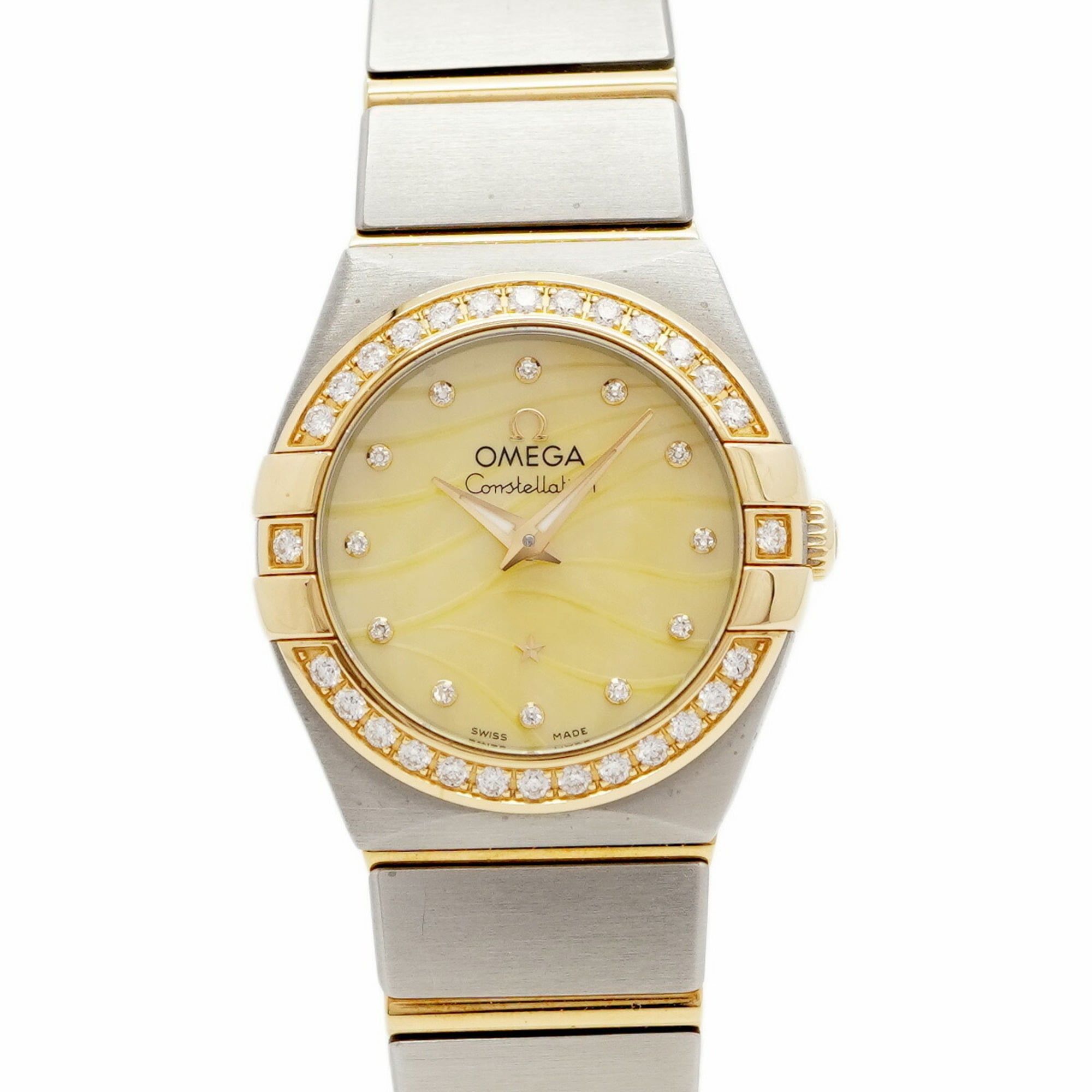 Omega Constellation 123.25.24.60.57.001 Yellow Dial Women's Watch