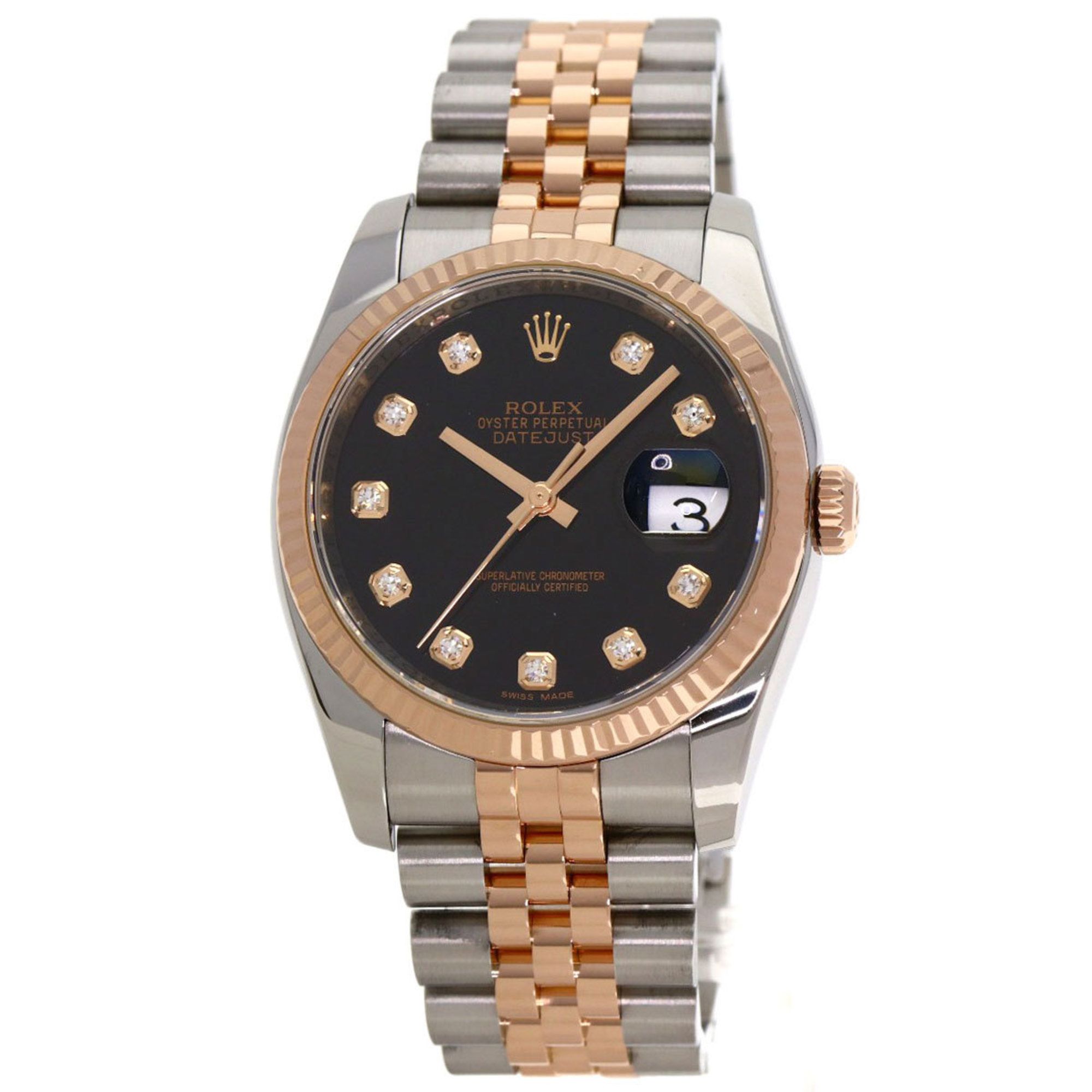 Rolex 116231G Datejust 10-Piece Diamond Watch in Stainless Steel and 18K Yellow Gold (SSx18KPG) for