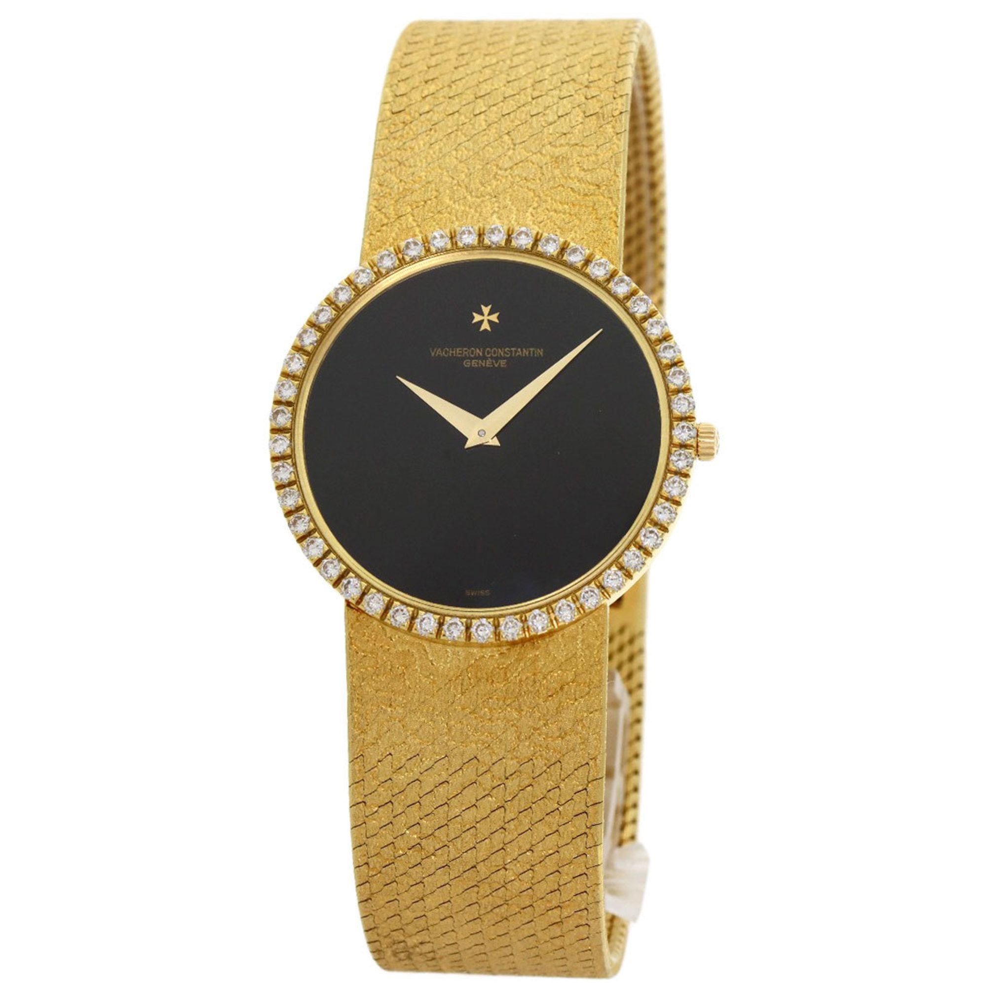 Vacheron Constantin Bezel Diamond Watch 18K Yellow Gold K18YG Men's VACHERON CONSTANTIN