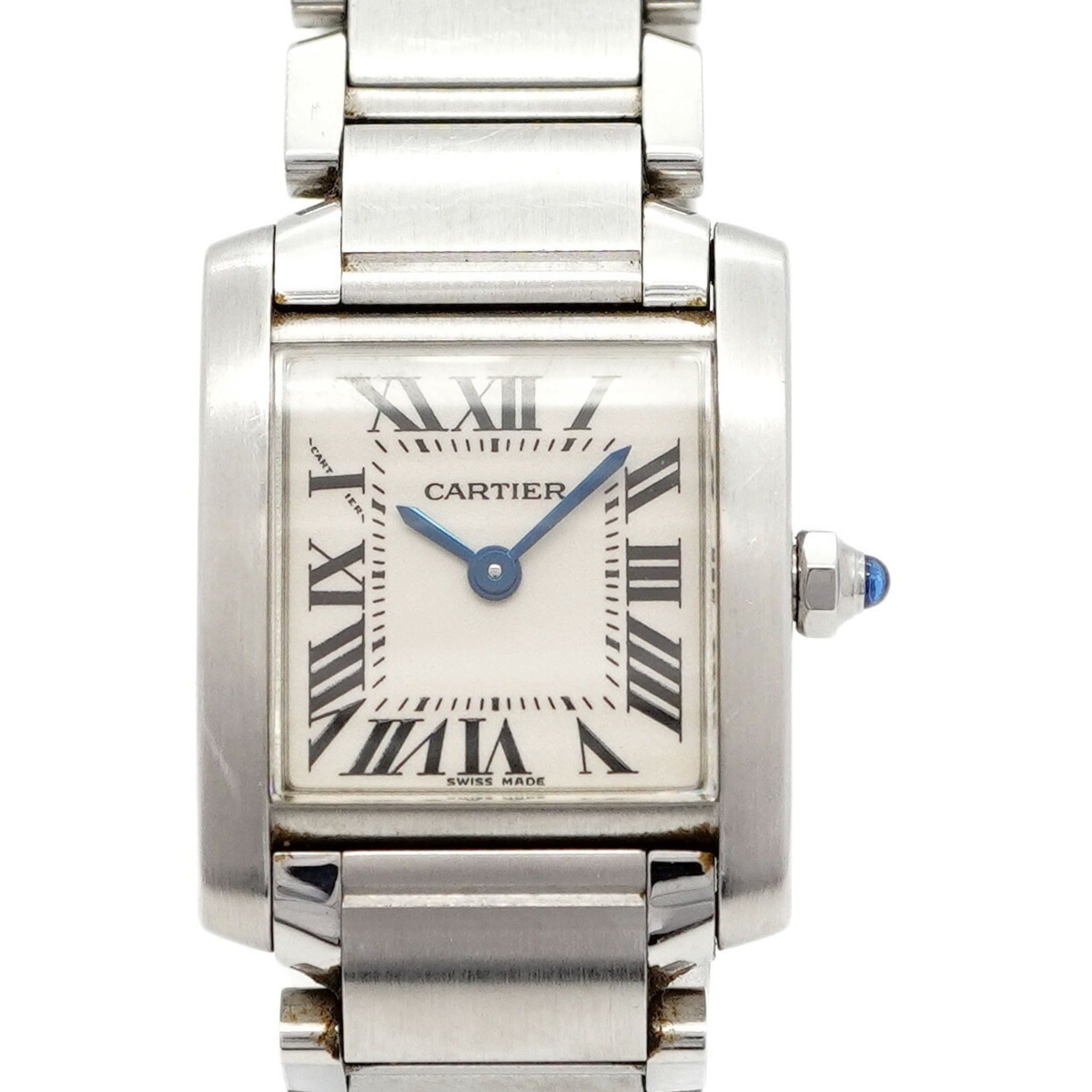 Cartier Tank Française SM W51008Q3 Ivory Dial Women's Watch