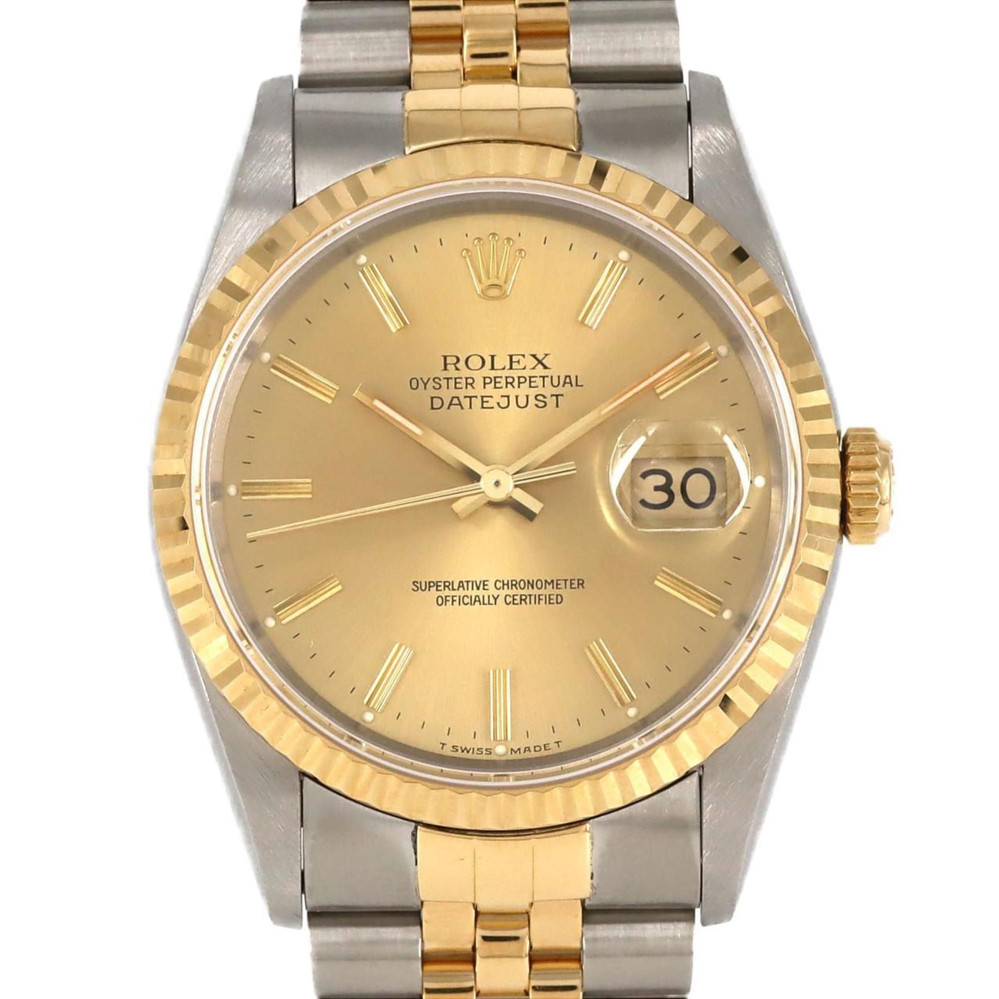 Rolex Datejust 16233 SSxYG Automatic Watch S Series