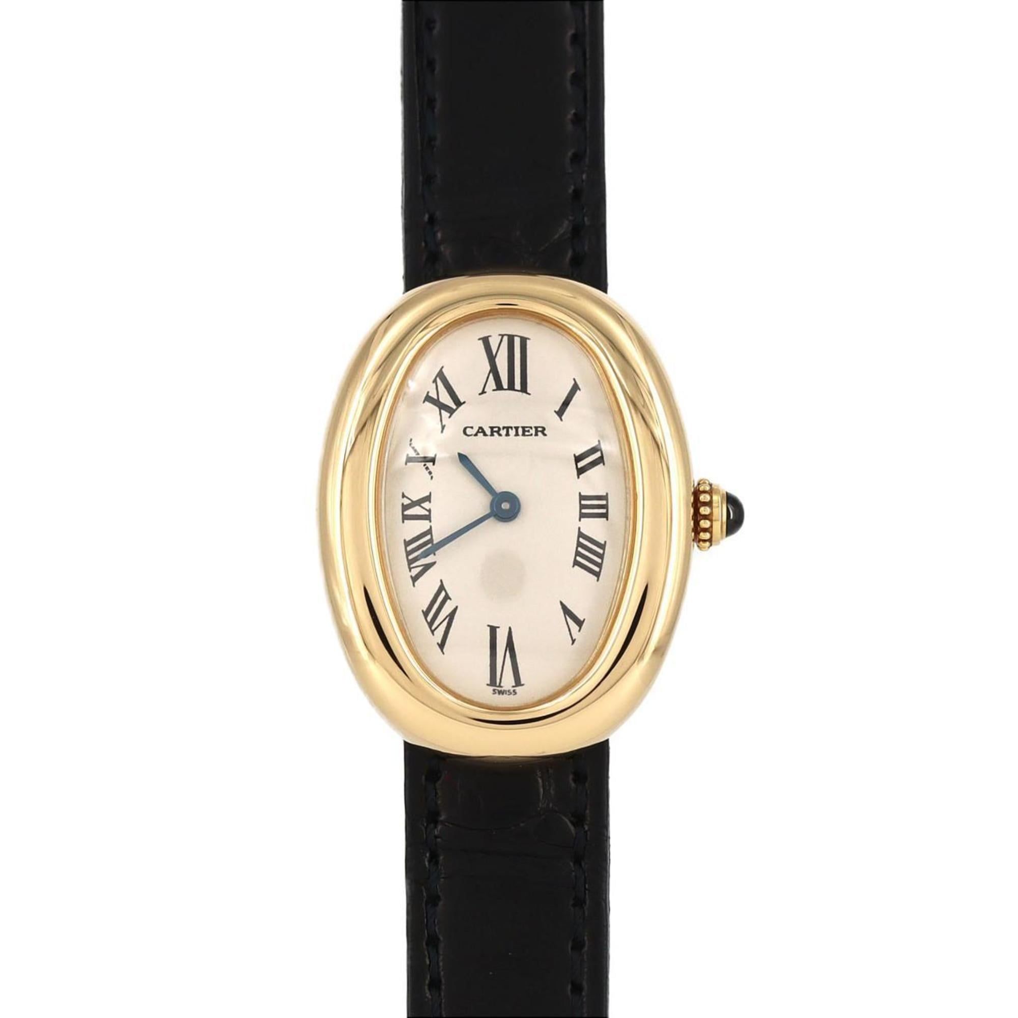 Cartier Baignoire YG W1506056 Quartz Watch