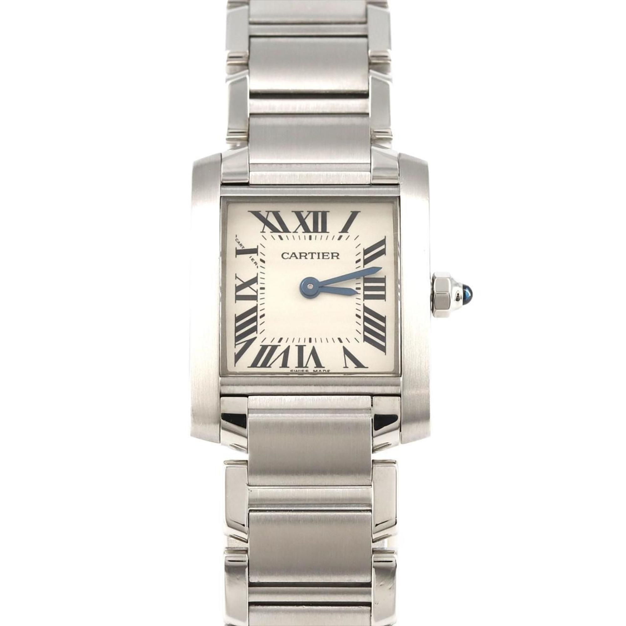Cartier Tank Francaise SM W51008Q3 SS Wristwatch Quartz