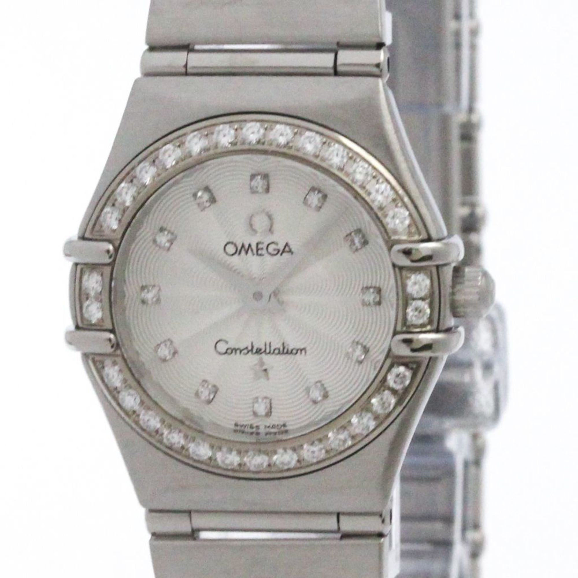 OMEGA Constellation Diamond Steel Quartz Ladies Watch 1466.36