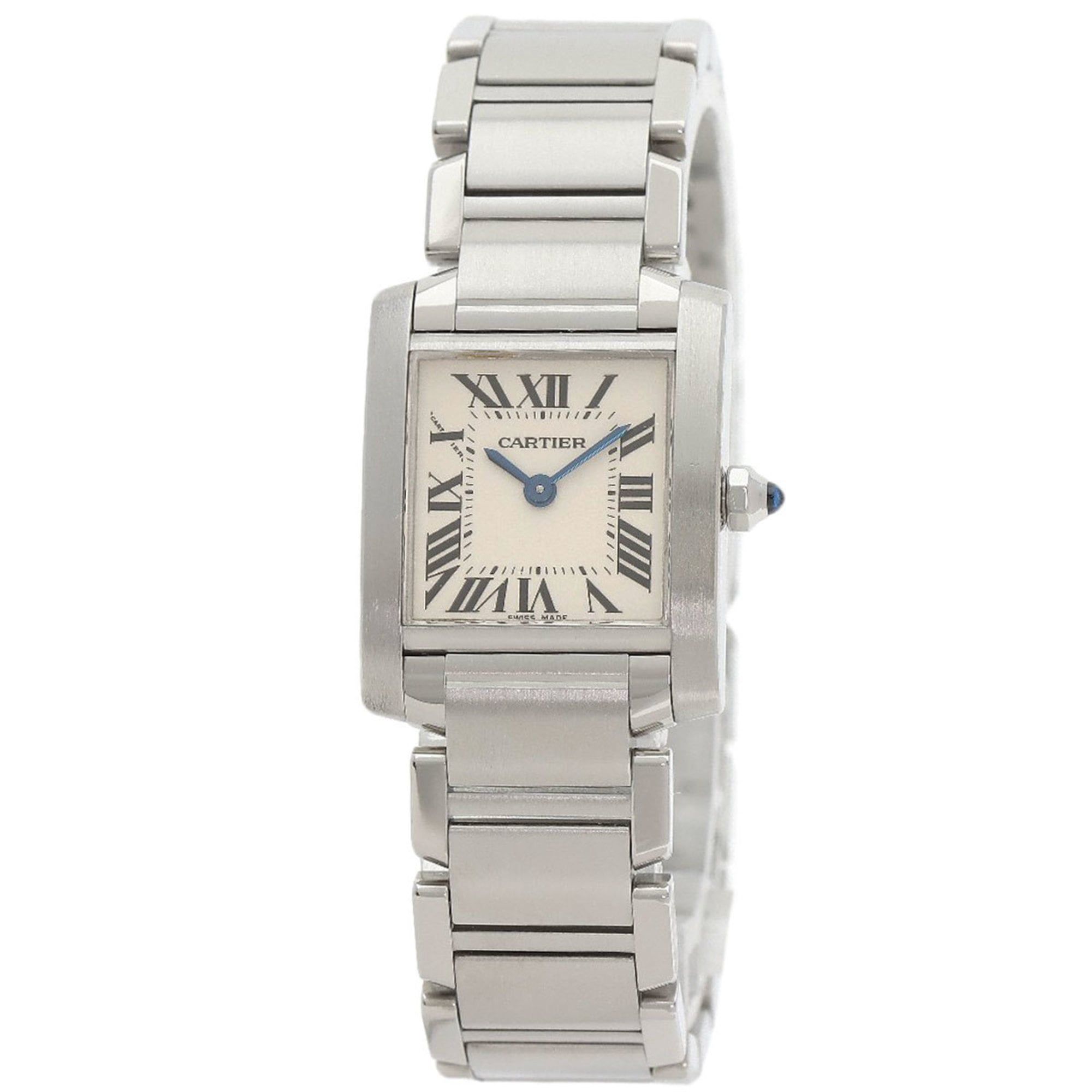 Cartier Tank Française W51008Q3 SM Stainless Steel Watch for Women