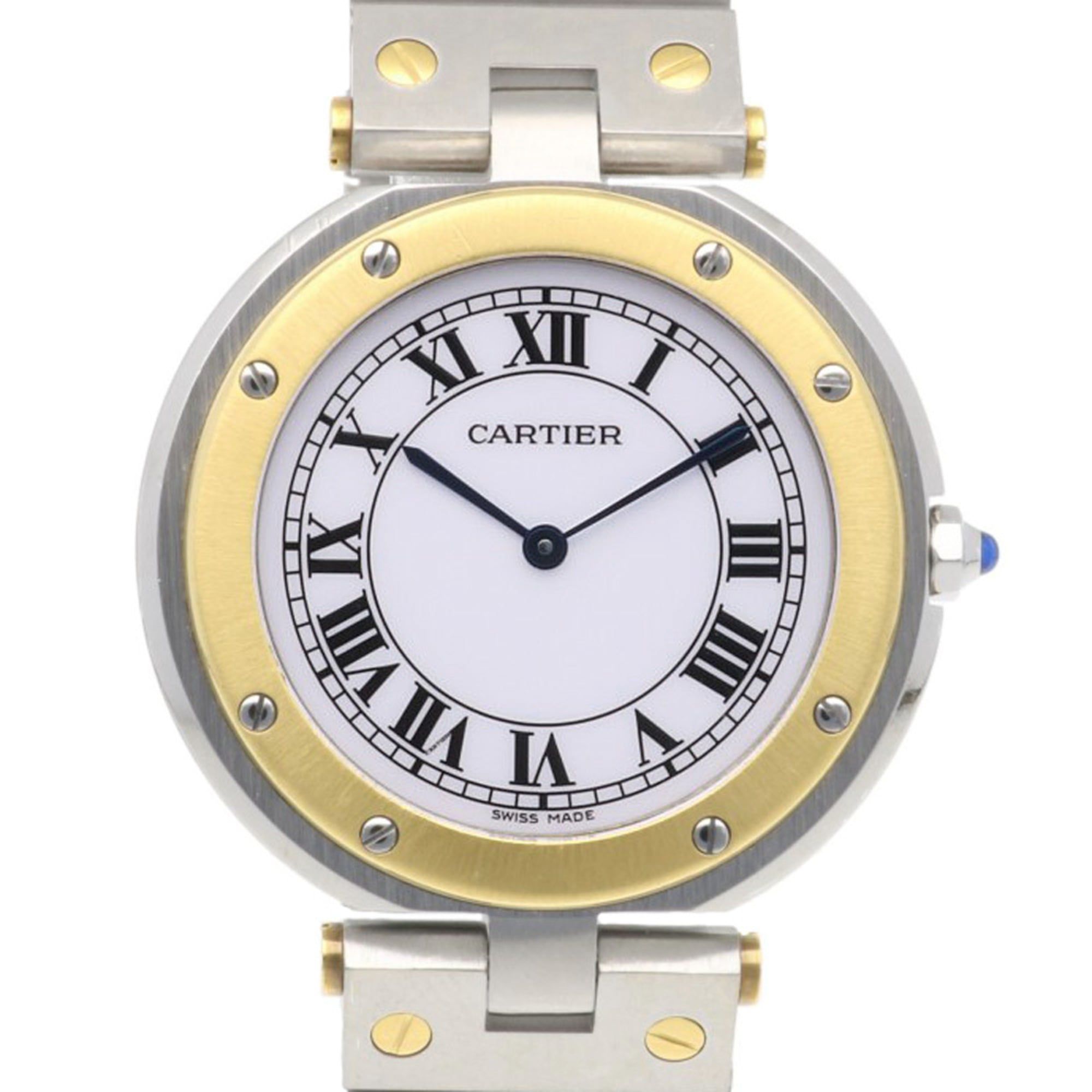 Cartier Santos Vendôme Watch, Stainless Steel, 8191, Quartz, Refinished, Pre-Owned, Roman Numerals,