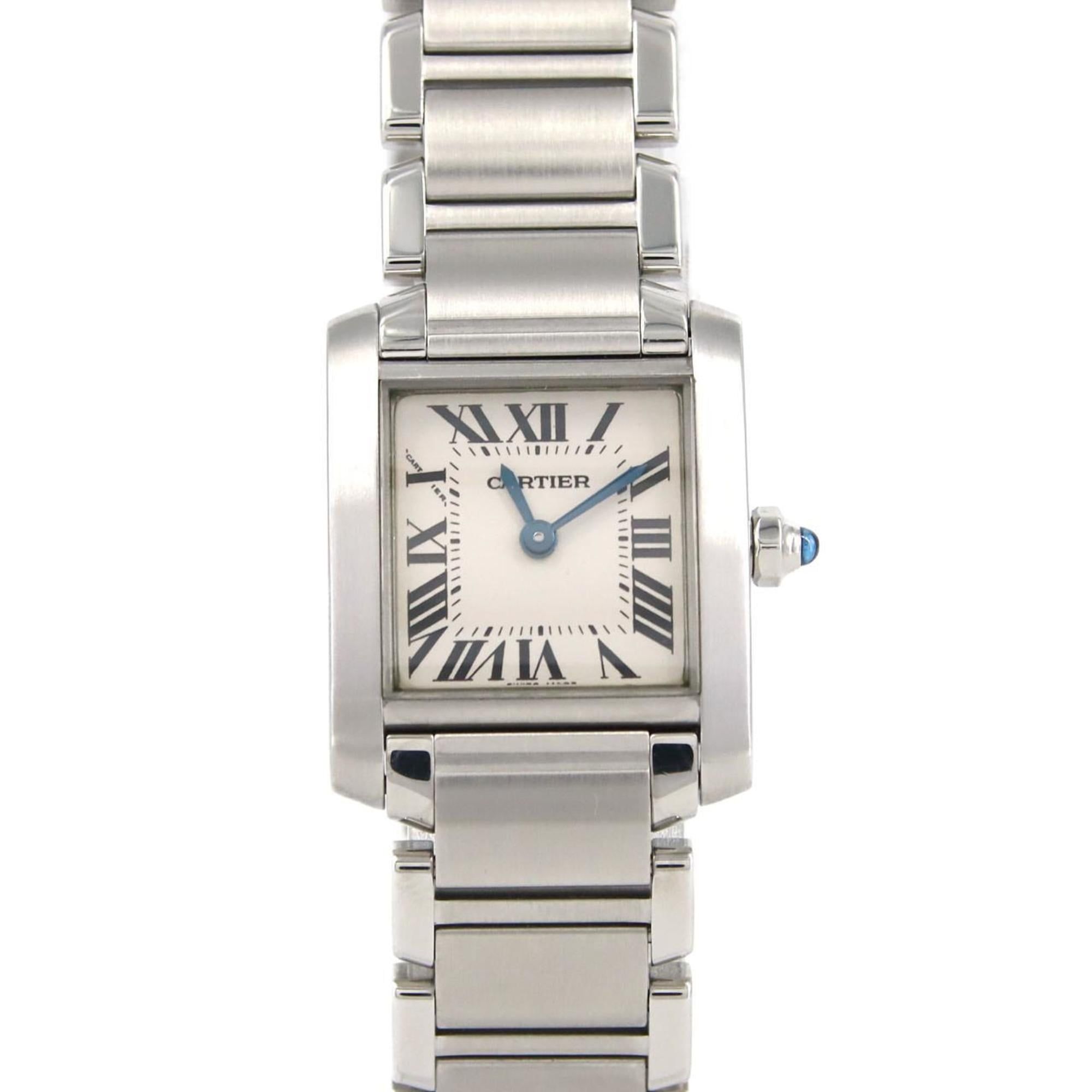 Cartier Tank Francaise SM W51008Q3 SS Wristwatch Quartz