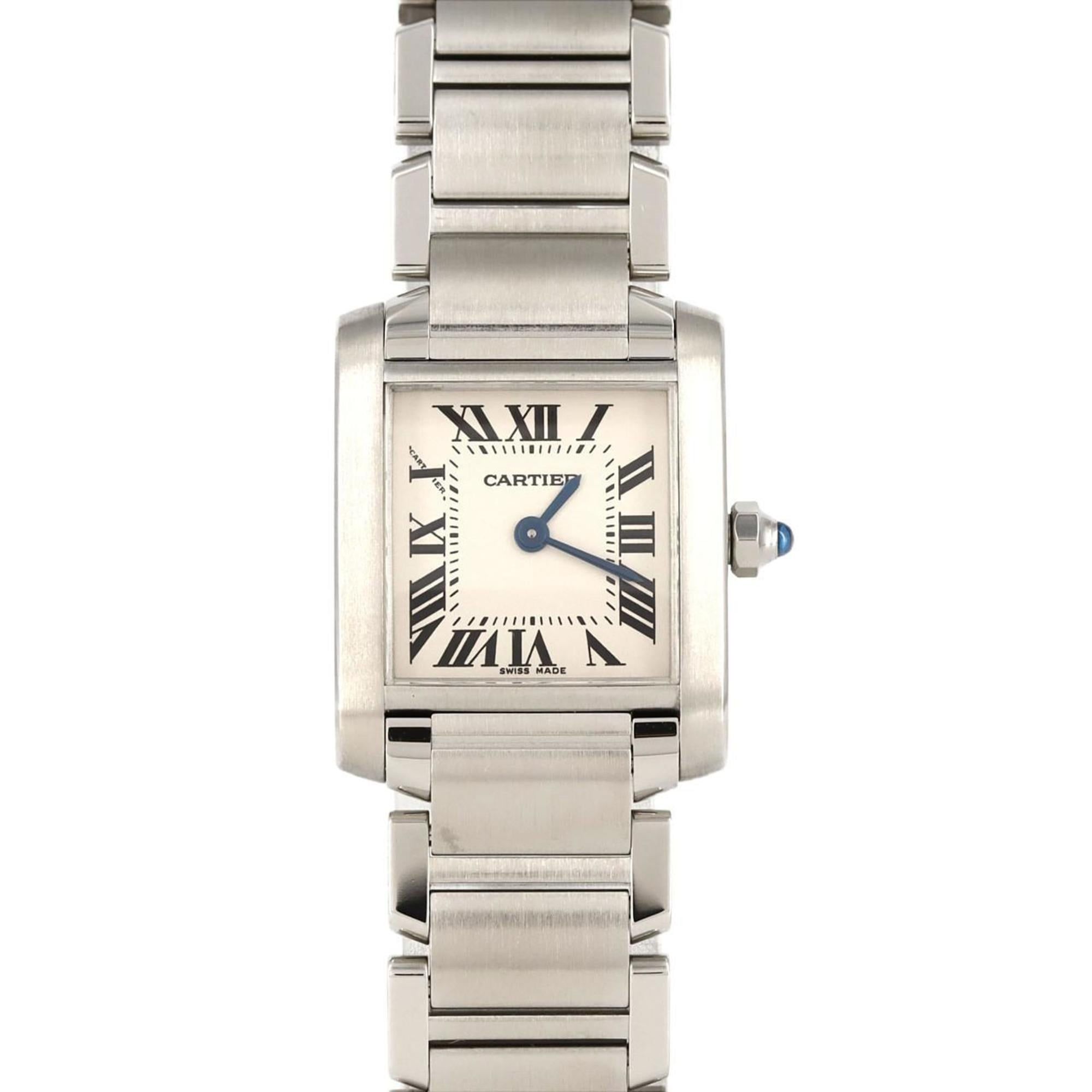 Cartier Tank Francaise SM W51008Q3 SS Wristwatch Quartz