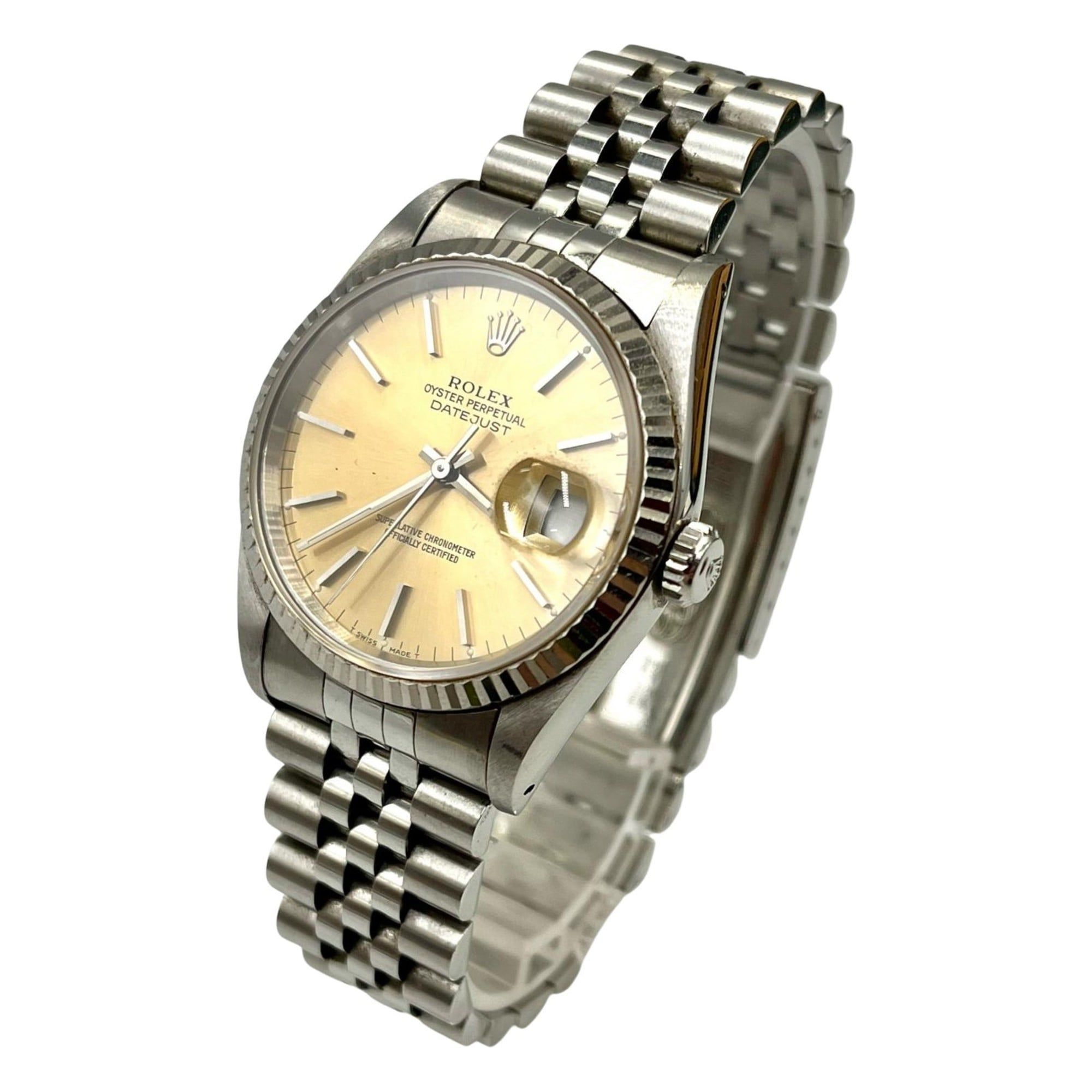 Rolex Datejust 16234 Men's Watch with Champagne Gold Dial