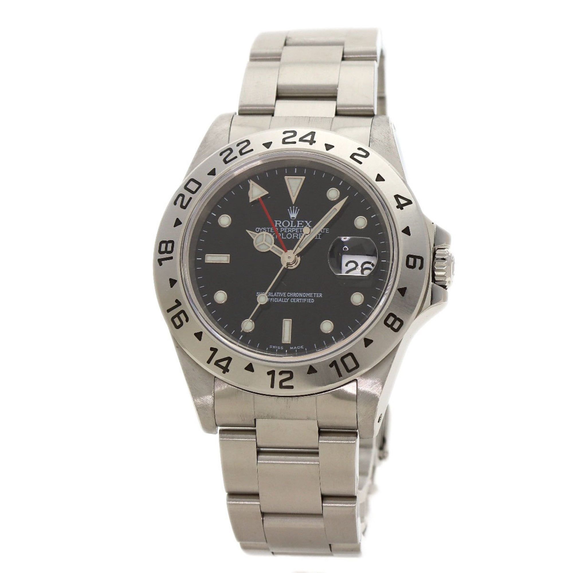 Rolex 16570 Explorer II Watch Stainless Steel/SS Men's ROLEX