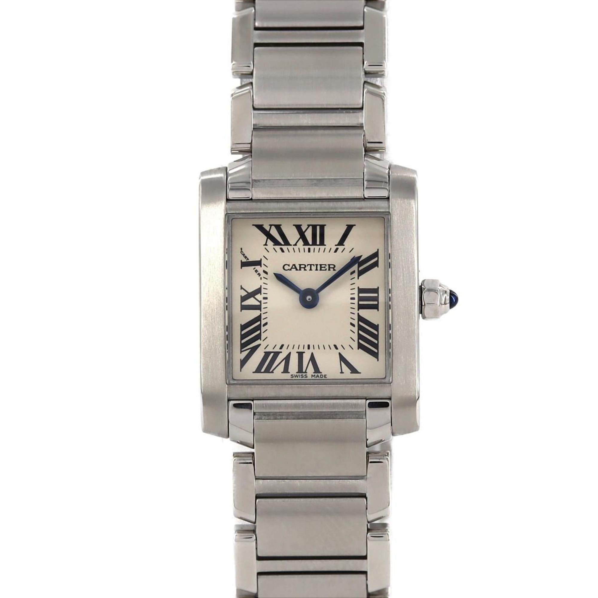 Cartier Tank Francaise SM W51008Q3 SS Wristwatch Quartz