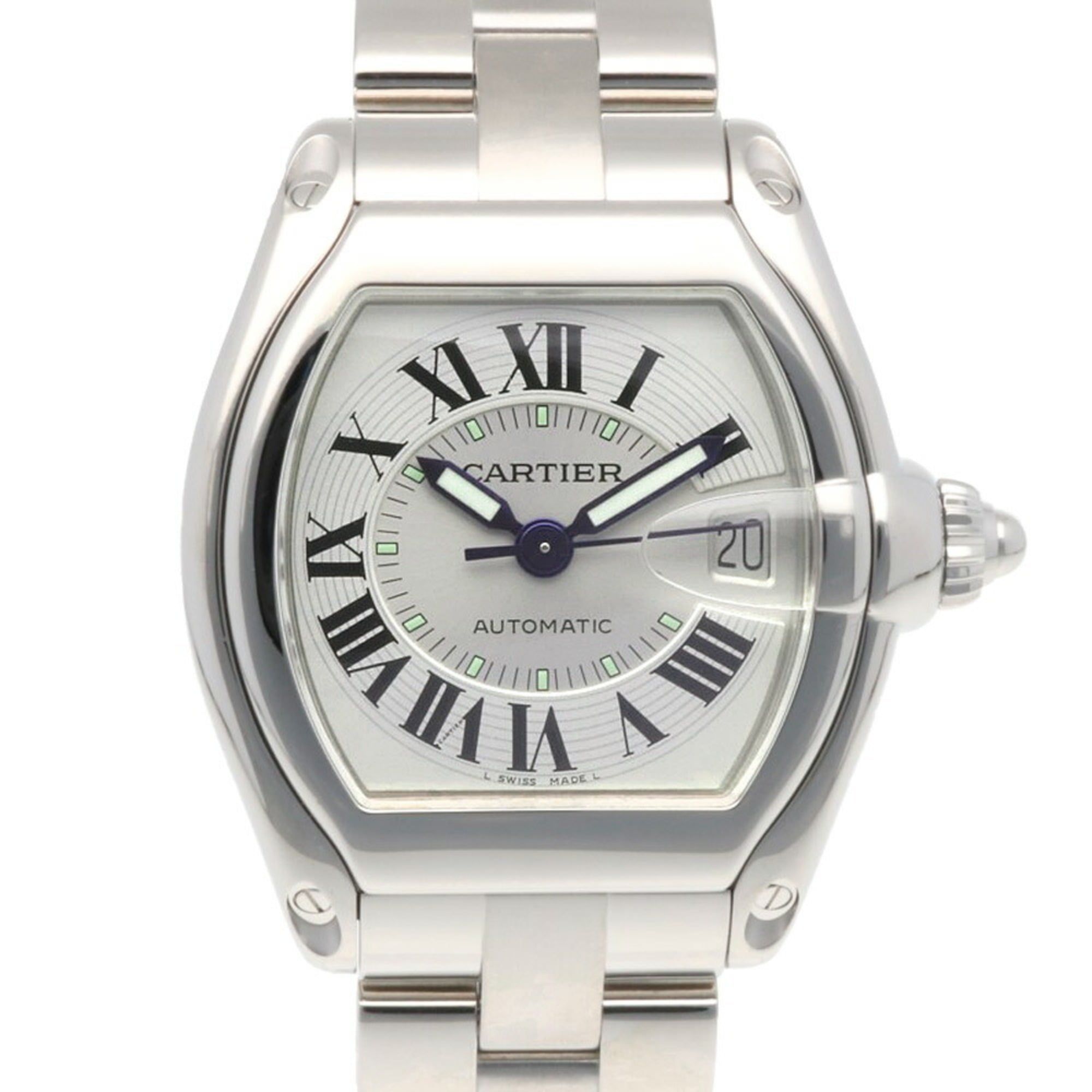 Cartier Roadster Watch, Stainless Steel 2510 Automatic, Overhauled and Refinished, Men's, CARTIER Ro