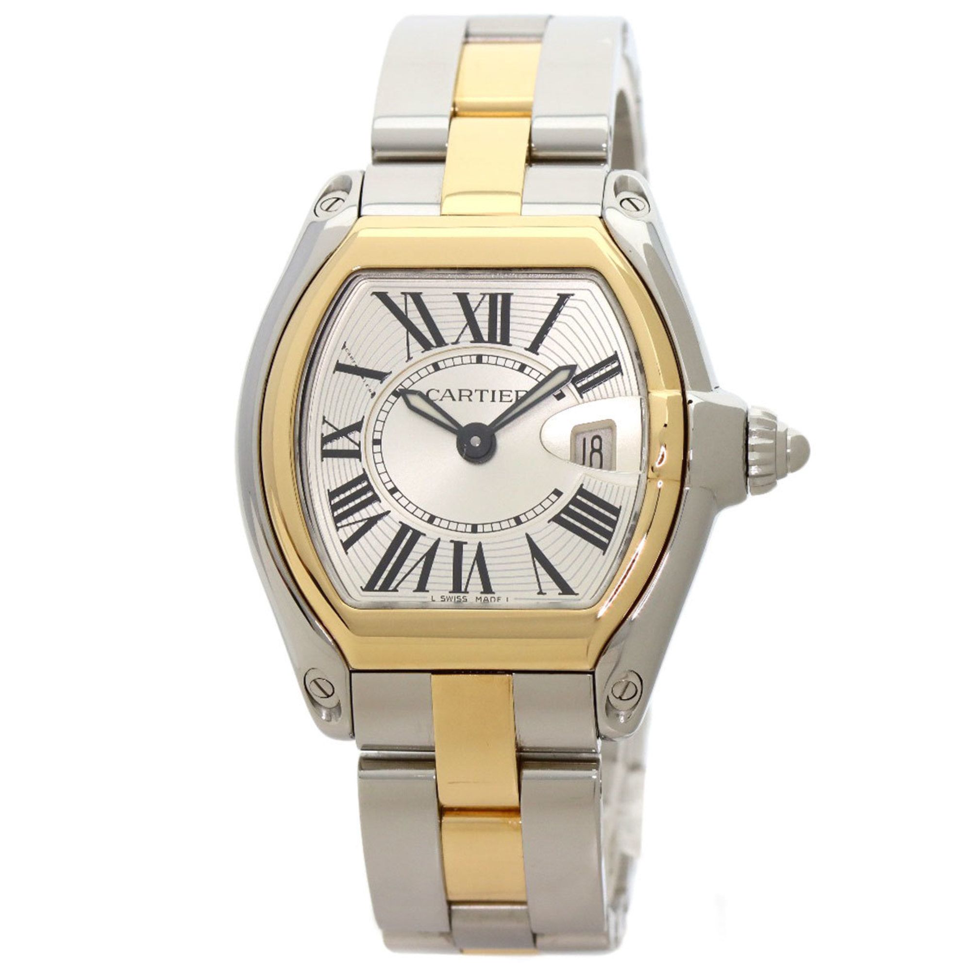 Cartier W62026Y4 Roadster SM Watch Stainless Steel SSxK18YG Women's CARTIER