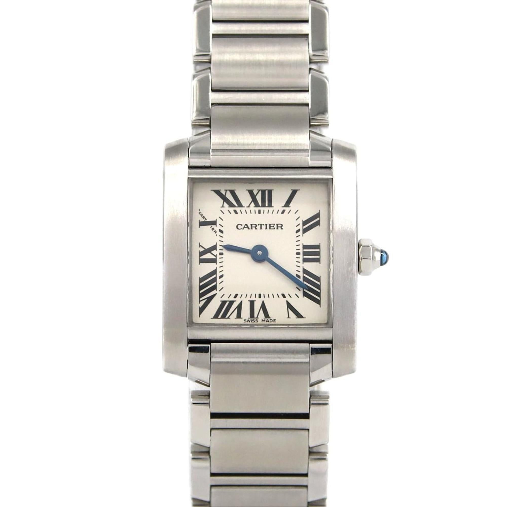 Cartier Tank Francaise SM W51008Q3 SS Wristwatch Quartz