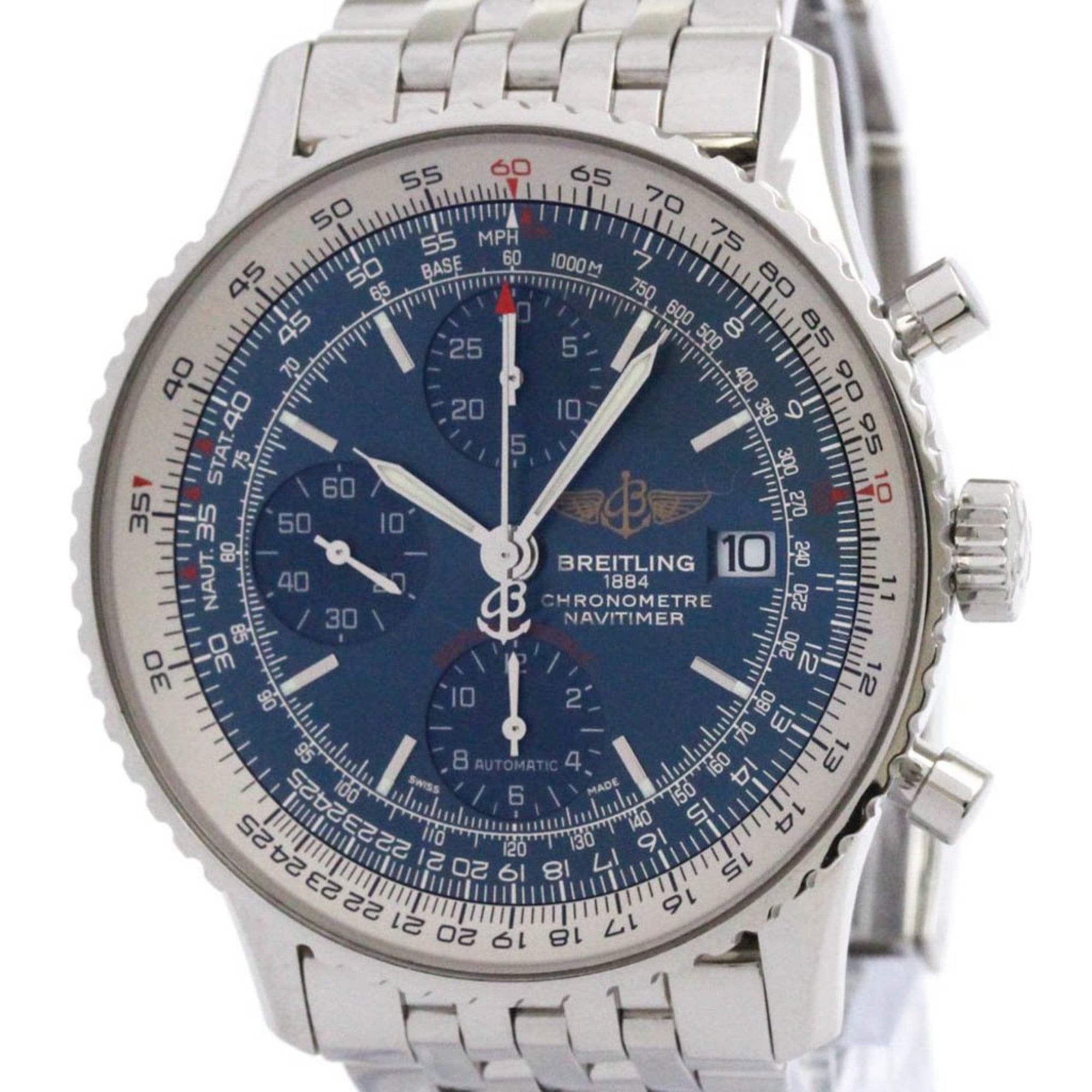 BREITLING Navitimer Heritage Steel Automatic Mens Watch A13324 Polished