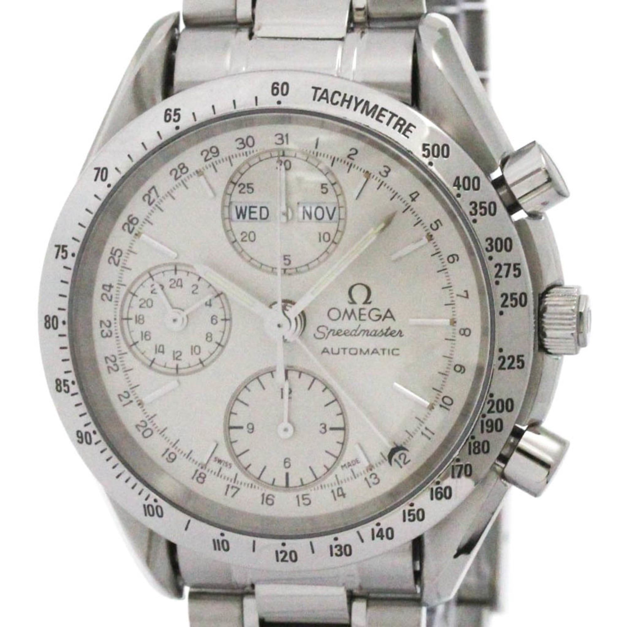 OMEGA Speedmaster Triple Date Steel Automatic Watch 3521.30 Polished