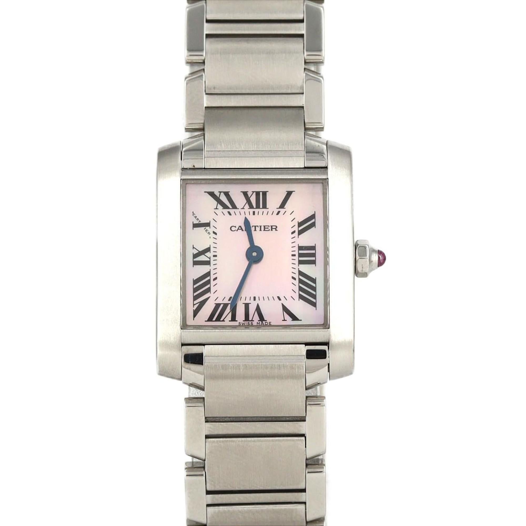 Cartier Tank Française SM W51028Q3 Stainless Steel Quartz Watch