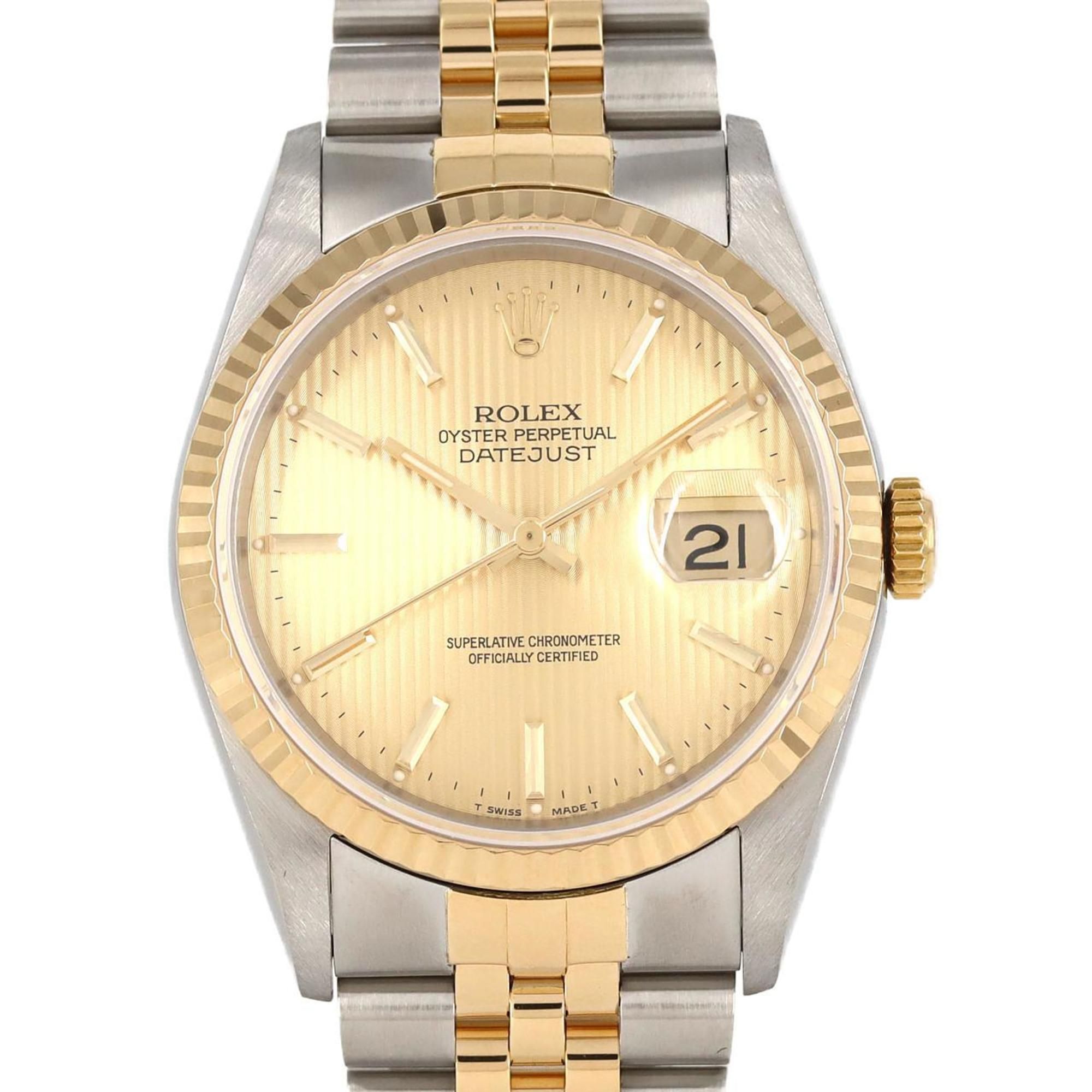 Rolex Datejust 16233 SSxYG Automatic Watch, X-Serial