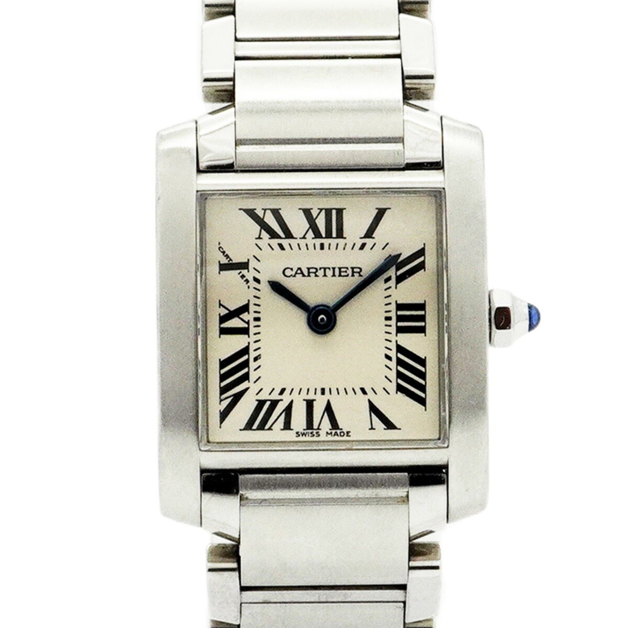 Cartier Tank Française SM W51008Q3 Ivory Dial Women's Watch