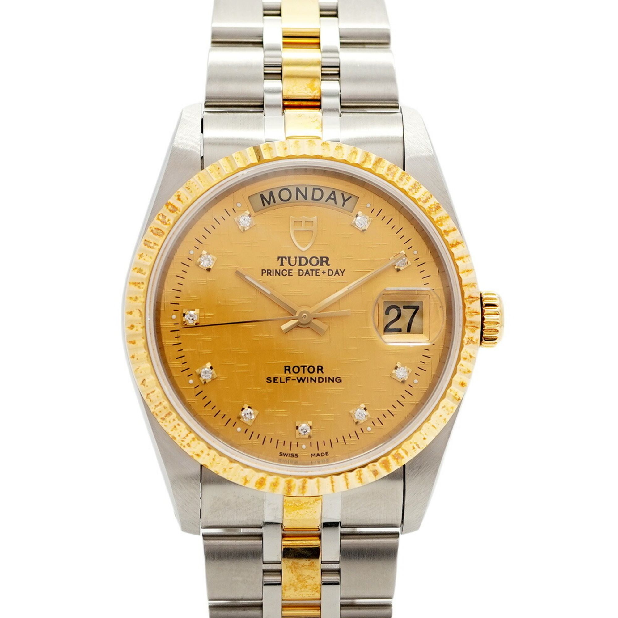 Tudor Prince Dateday 76213 Gold Dial Men's Watch