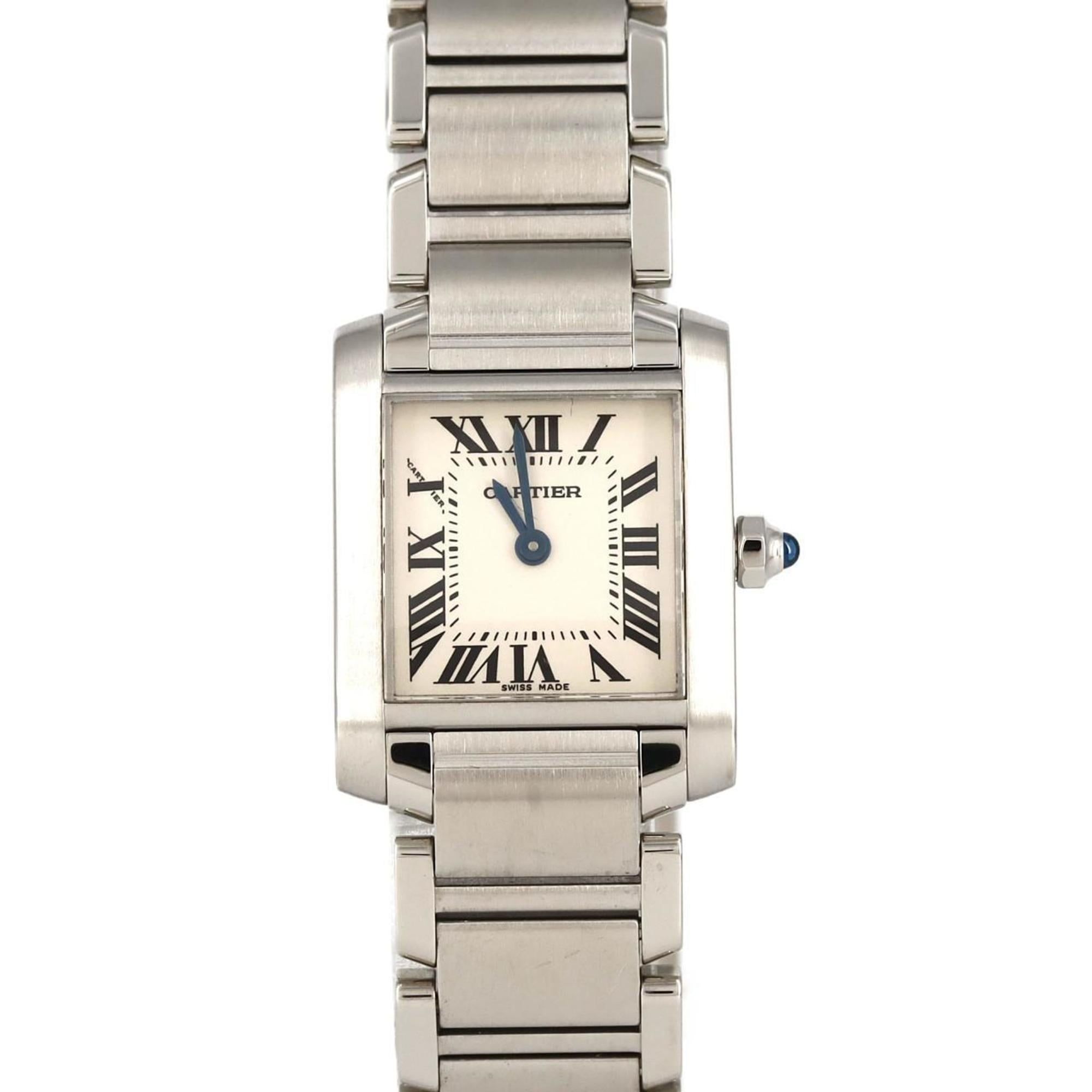 Cartier Tank Francaise SM W51008Q3 SS Wristwatch Quartz