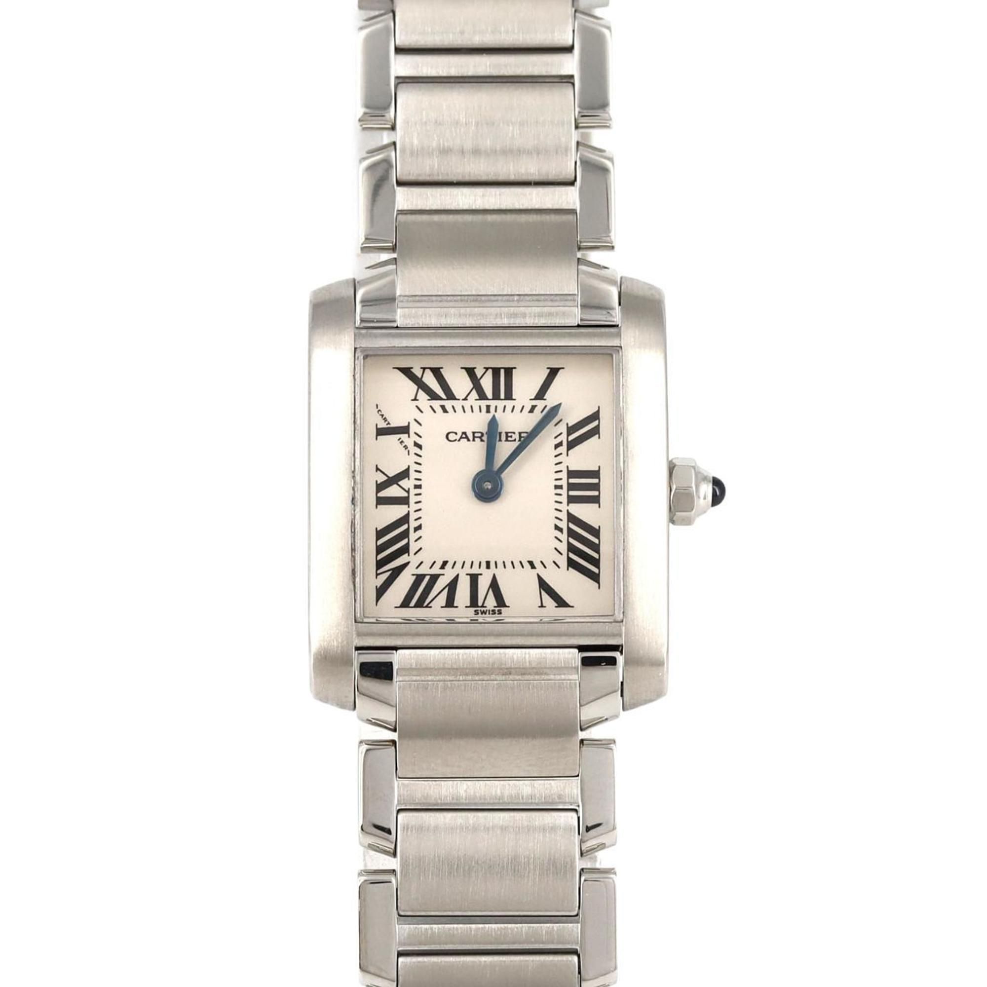 Cartier Tank Francaise SM W51008Q3 SS Wristwatch Quartz
