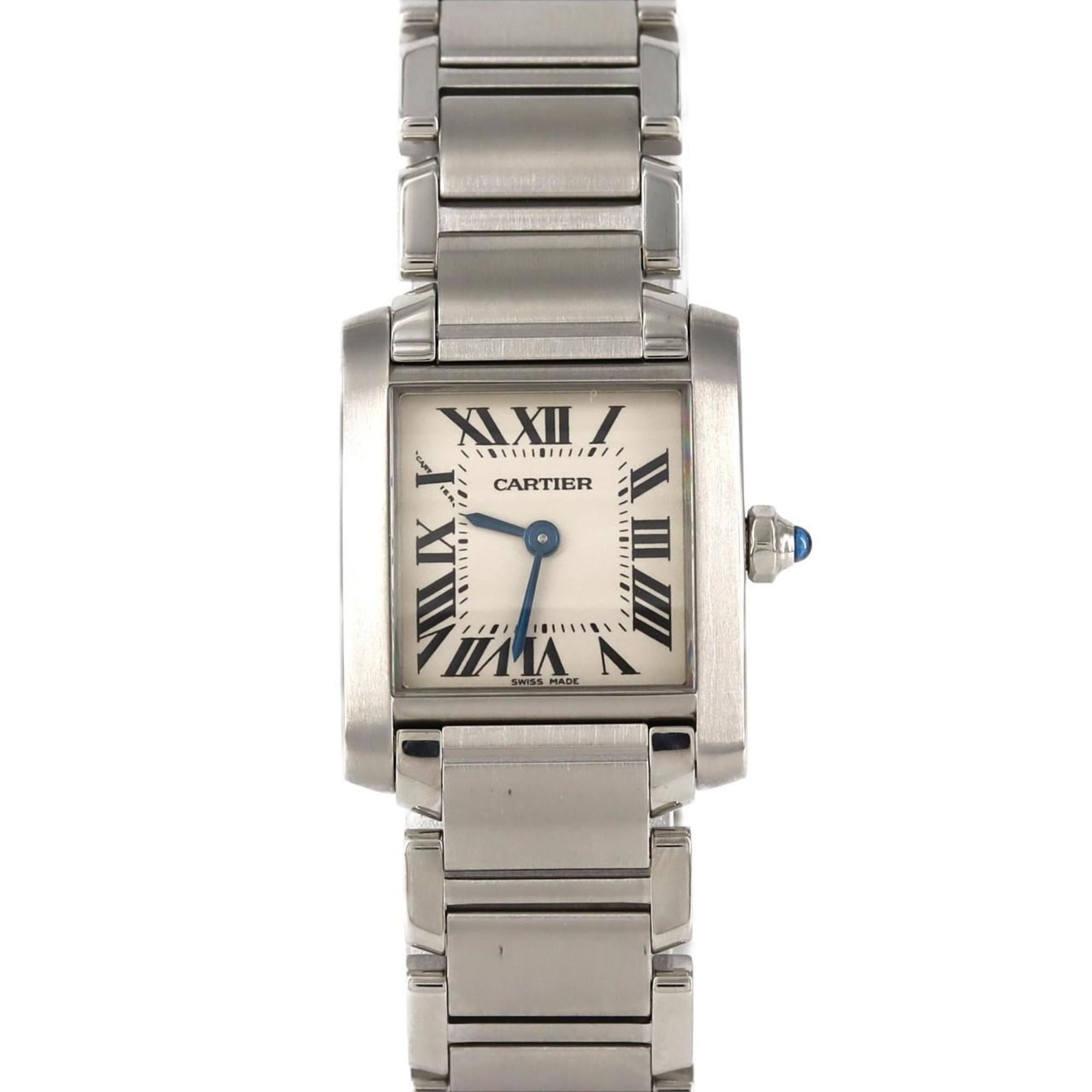 Cartier Tank Francaise SM W51008Q3 SS Wristwatch Quartz