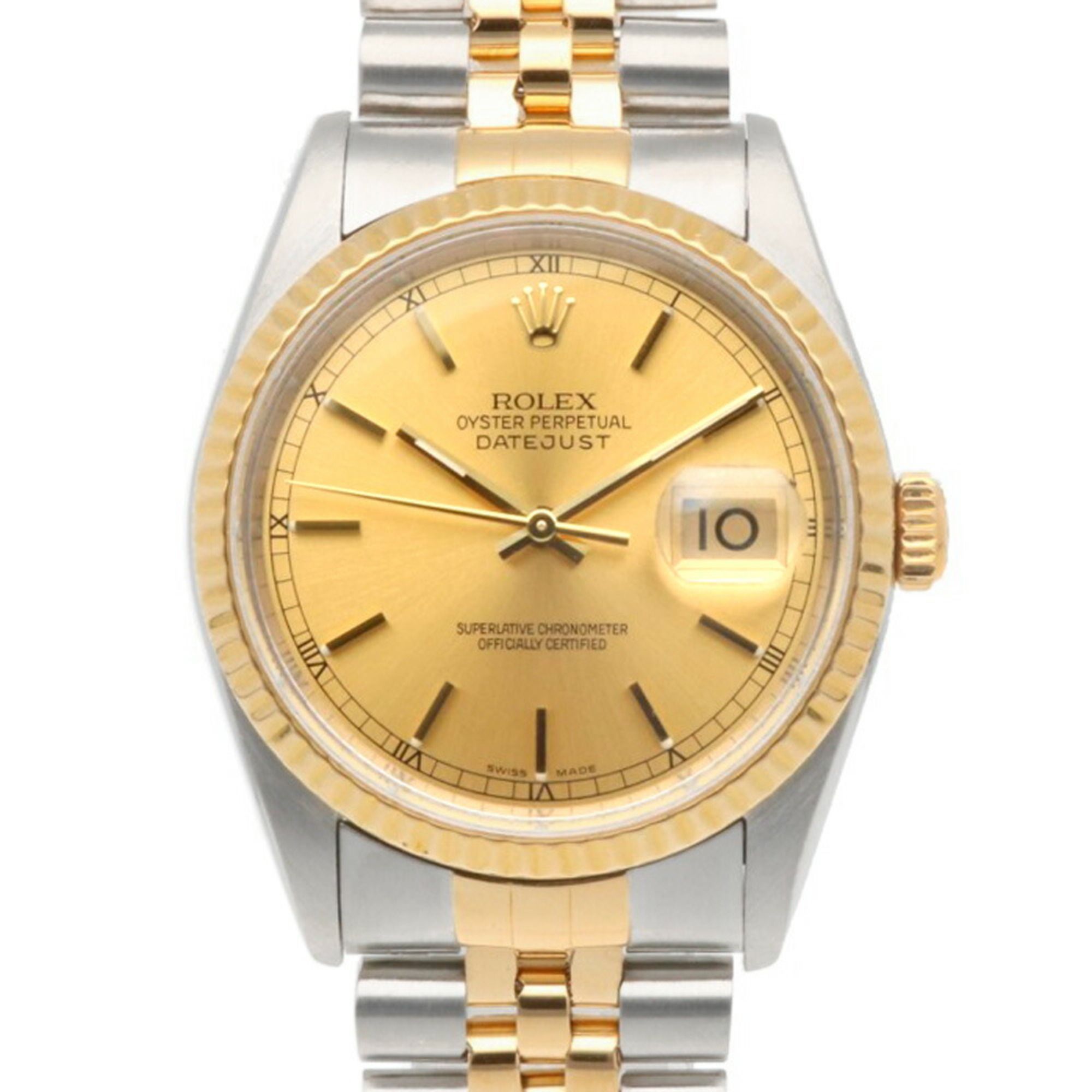 Rolex Datejust Oyster Perpetual Watch, Stainless Steel, 16233, Automatic, Overhauled and Refinished,
