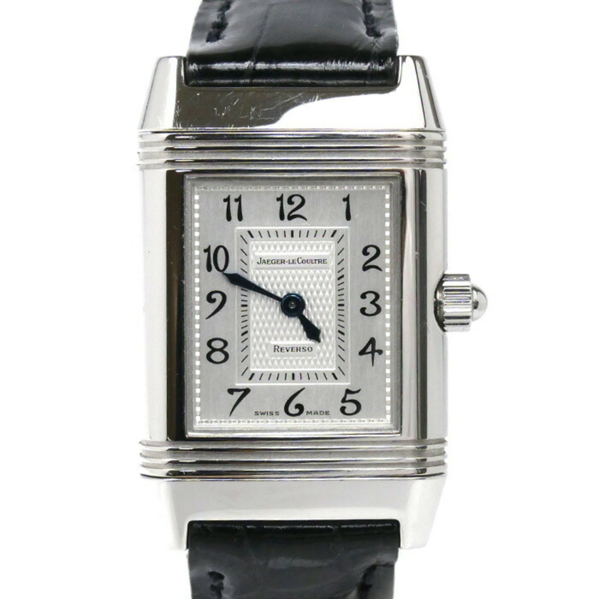 JAEGER-LECOULTRE Reverso Duet Diamond Bezel Watch, Manual Winding, 266.8.44, Men's